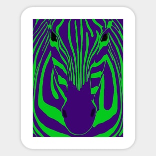 Techno Zebra Sticker